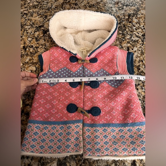 Matilda Jane Vest Warm Hugs Knitted Sherpa Vest Size 4 Adorable and Warm Girls - Picture 3 of 6